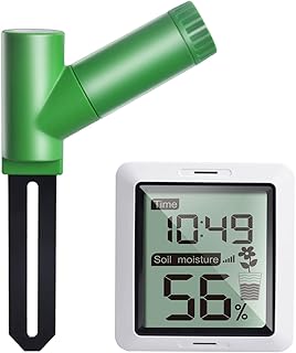 ECOWITT WH0291 Soil Moisture Tester Plant Soil Moisture Sensor Meter with Digital LCD Display for Garden Lawn Potted Plant Care Indoor Outdoor