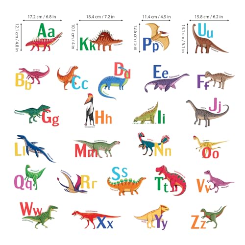 DECOWALL DS9-8080 Vinilos Dinosaurios Alfabeto Colorido miniatura 6