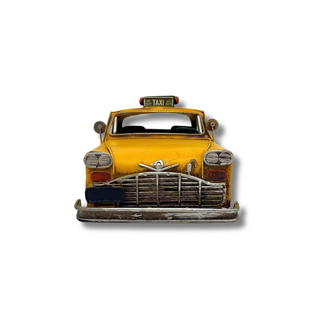 Carousel Home Rétro Vintage New York City Taxi Yellow Cab Tin Modèle