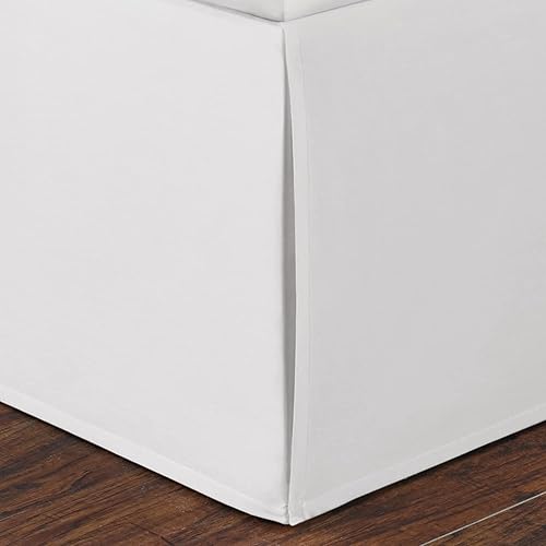 Miniatura 7 de Nautica - Falda de cama tamaño individual, algodón con caída a medida de 15 pulgadas, decoración del hogar, esquinas divididas para un ajuste fácil,