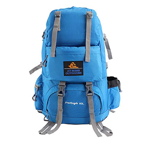 ISSYZONE 50L Sac à dos de randonnée, de voyage, imperméable, pour camping, randonnée, sport, voyage, femme, homme, grande capacité