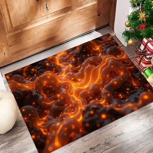 Tapis pour entrée lavable grand format style abstrait 80 x 120 cm