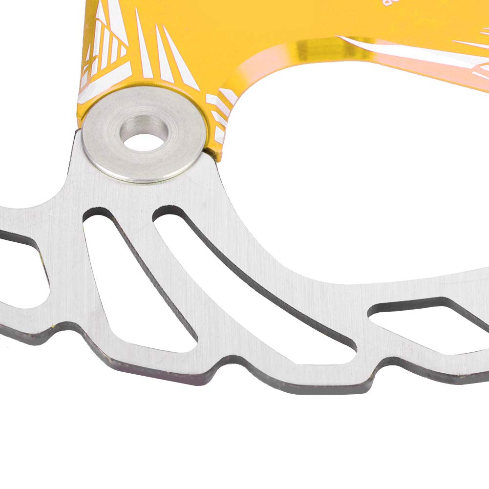 Mountain Disc Brake, Safe Metal Disc Brake, for Riding Accessory Mountain Brake Pad Cycling (Gold)