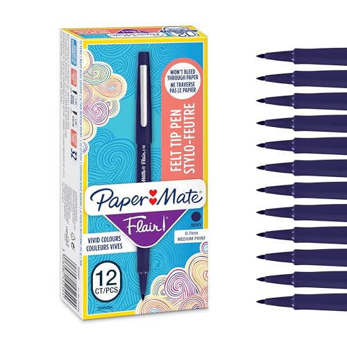 Paper Mate Flair Stylos feutres | Feutres de coloriage sans fuite à pointe moyenne (0,7 mm) |...