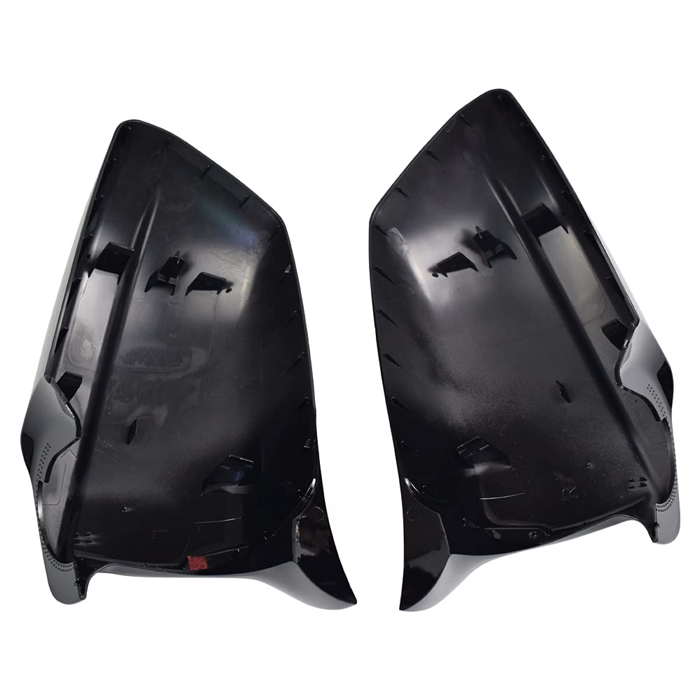 Calotta Specchio Retrovisore a Sinistra Destra Coperchi a specchio laterale per B-MW Serie 5 F10 F11 F18 Pre-Lci 2011 2012 2013 (Nero Brillante)