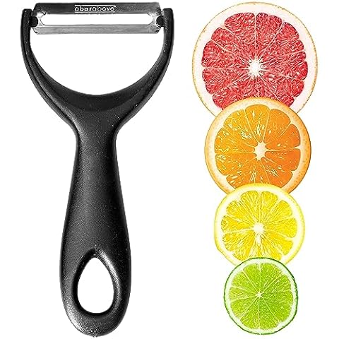 A Bar Above Professional Quality Citrus Peeler - Fruit Peeler for Oranges & Lemons - Premium Stainless Steel Bar Tool - Garnish Citrus Zester - Professional Grade Bar Tools - Orange Peel for Cocktails Cover