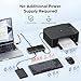 UGREEN USBC Switch 2 Computers Share 4 USB 3.2 Ports, 10Gbps Switcher Selector for PC Laptop Keyboard Mouse, Sharing Switch Adapter with 2 USB-C to C Data Cables and Remote