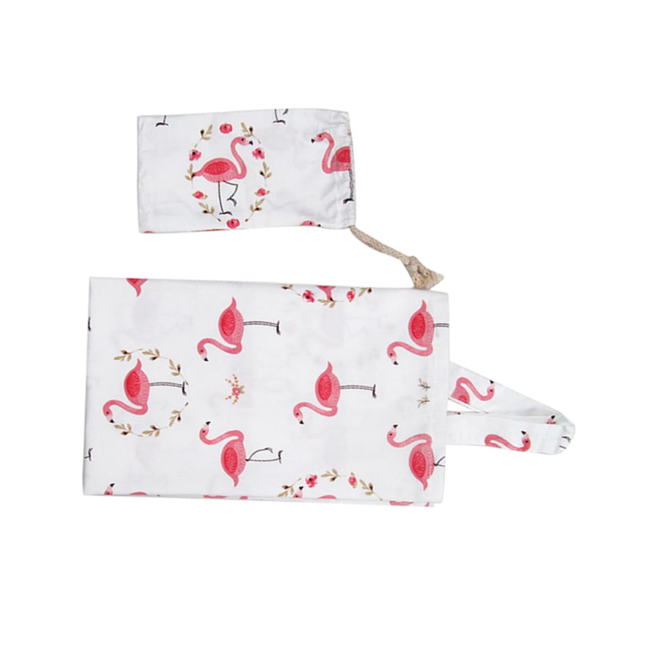 UPKOCH 3stücke Baumwoll-umstandsdecke Für Stillen Und Tragbarer Stillüberwurf Mit Nackenstütze Für Draußen Flamingo