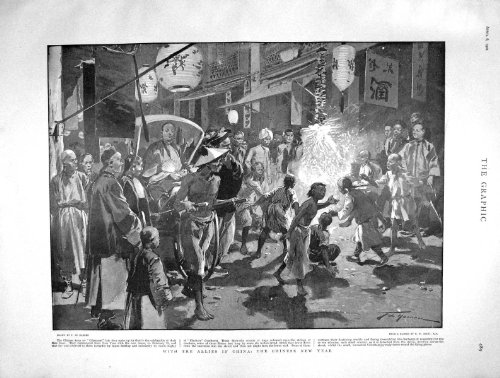 Duc Chinois les Cornouailles de Clissmass Gibraltar de la Nouvelle Année 1901 Duc Chinois les Cornouailles de Clissmass Gibraltar de la Nouvelle Année 1901