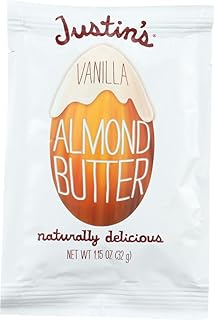 Justin's Vanilla Almond Butter Squeeze Packs, Gluten-free, Responsibly Sourced, Pack of 10 (1.15oz each)