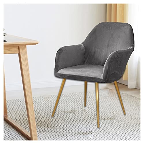 Stretch Stuhlhussen-Bezüge Mit Armlehne 1/2/4/6er Set Büro Hochlehner Stuhlbezug,MaisköRner Samt Cyan Sessel Schonbezug Stihle Sitzauflage,fuir Esszimmer Hochzeit Party Hotel Bankett ( Color : B , Siz Cover