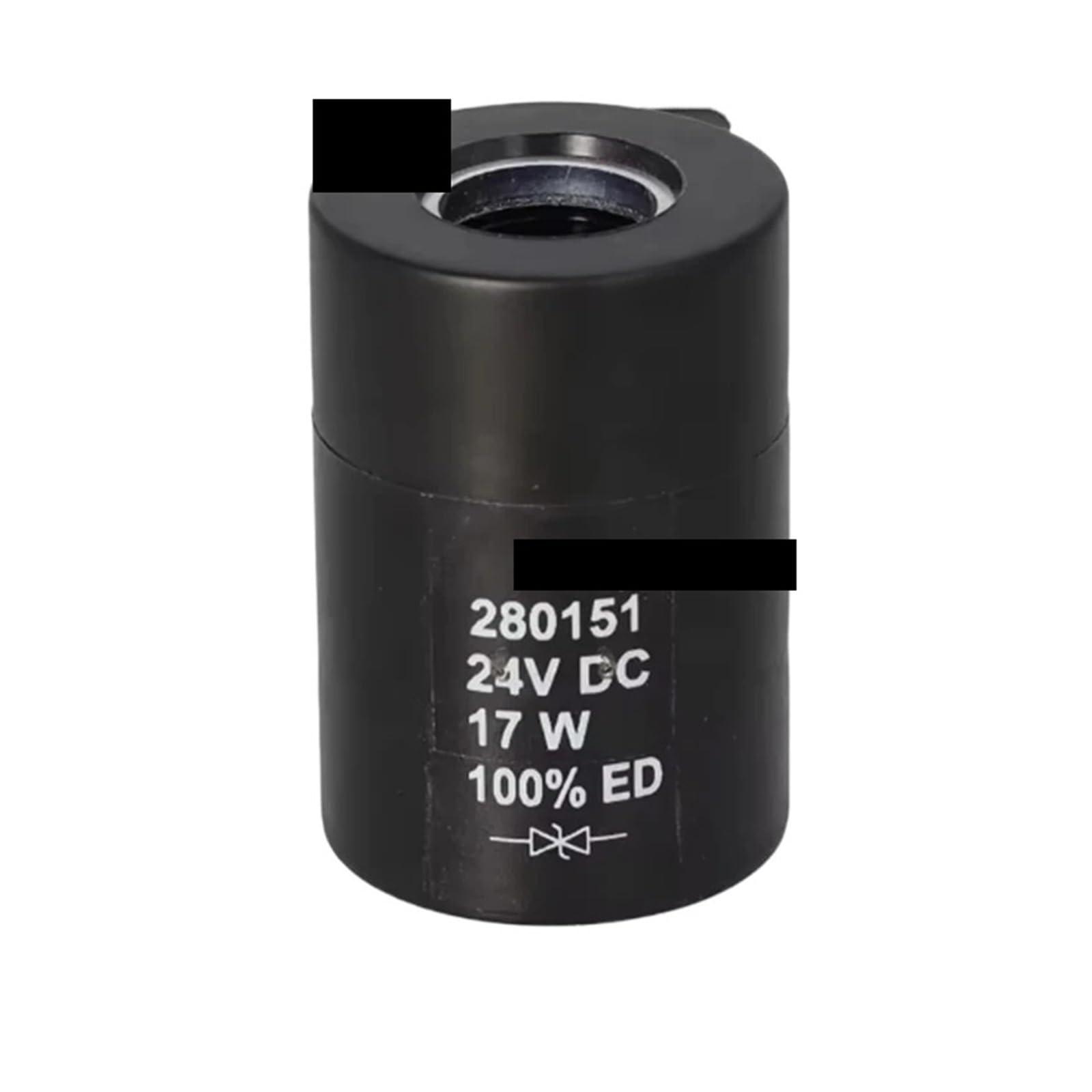 Pabzoineid 280151 280153 Solenoid Valve Coil 24V 17W/27W for Excavator Electric Parts(280151 17W)