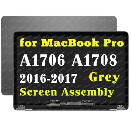 Image of A1706 A1708 Screen Replacement for MacBook Pro A1706 A1708 | Retina 2016 Late 2017 Mid Full LCD Screen Display Assembly EMC 3071 EMC 3163 EMC 3164 EMC 2978 ( Space Grey )