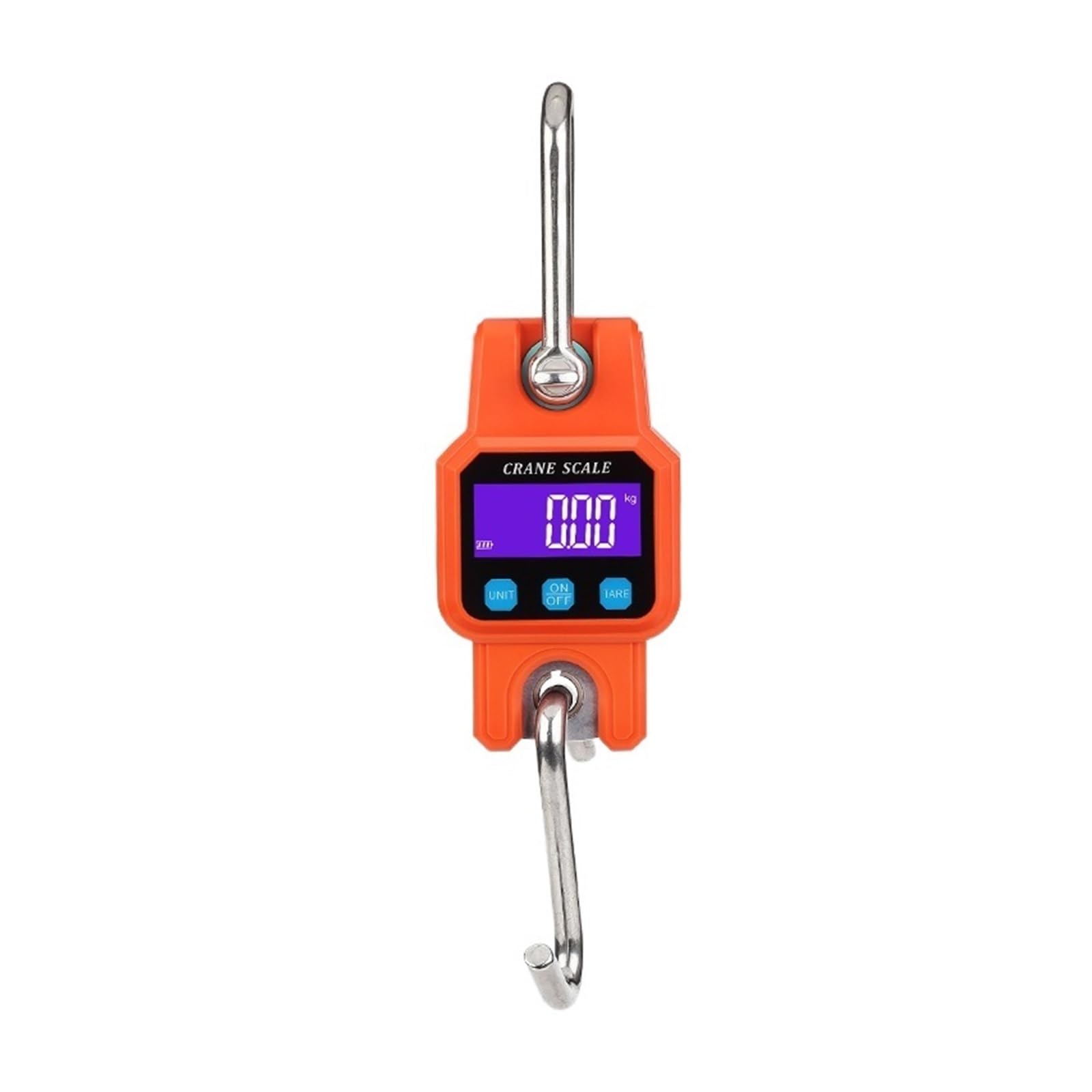 Gqnblvhzupdm Oranje Crane Scale, 300Kg Digital Hanging Scale Rechargeable Portable Heavy Duty Crane Stainless Steel Hook Weight Balance Luggage