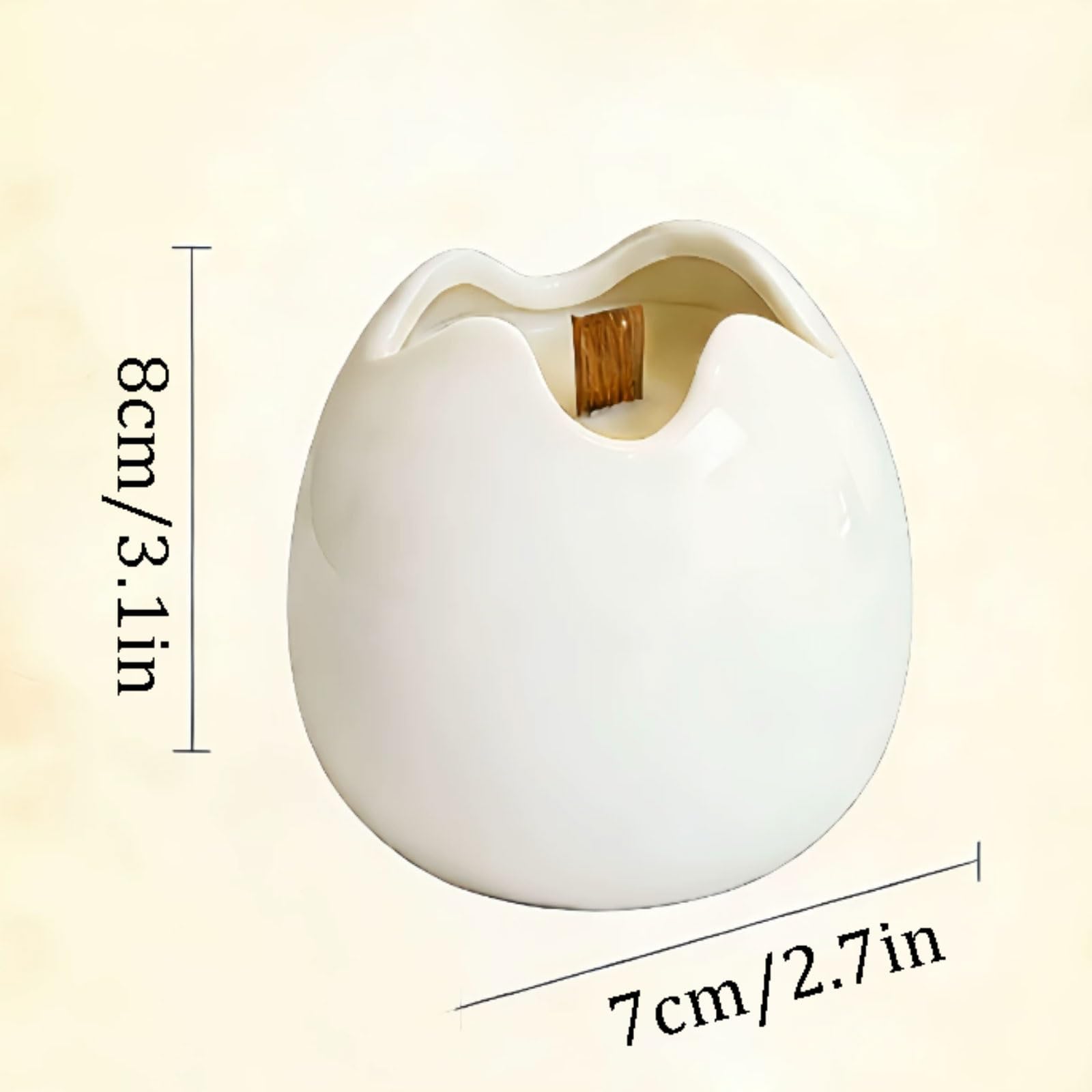 Exquisito Velas de cerámica, vela perfumada reutilizable moderna hecha con cera de soja y aceites esenciales de larga duración for dormitorio y oficina meloso(Pear Freesia)