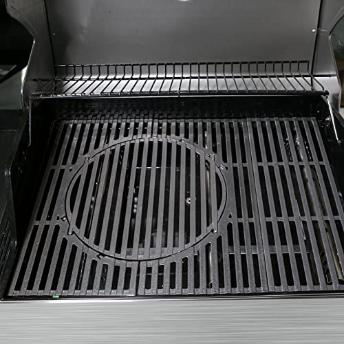 GFTIME Gusseisen Grillrost 41,5 x 59cm für Enders Chicago 3, Switch Grid Rost-in-Rost System für Enders Chicago 3, Grillrost Ersatzteile