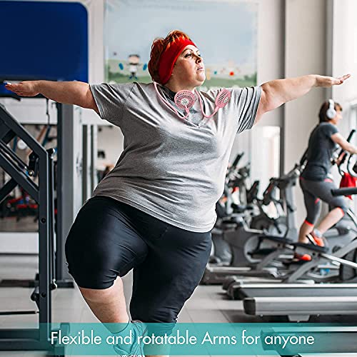 Nekventilator 5200mAh draagbare nekband ventilator oplaadbare 4-speed hands-free fans persoonlijke draagbare mini-fan… - Image 7