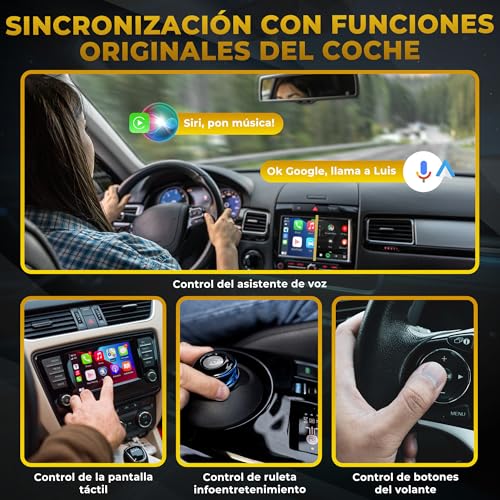 PREMIUM PRO Adaptador USB CarPlay Inalámbrico, Receptor Auto iPhone, Conexión Automática Convierte Conexión por Cable a Inalámbrica para Coche| Android Auto 2 en 1|Compatible con iOS 10+ y Android 11+ - imagen 8