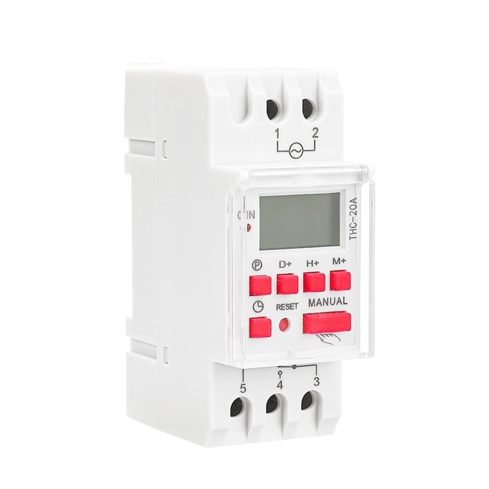 Temporizador Digital THC-15 Temporizadores programables semanales 16A 20A 30A ACDC12V 24V 110V 220V 240V Temporizadores(ACDC12V-30A)