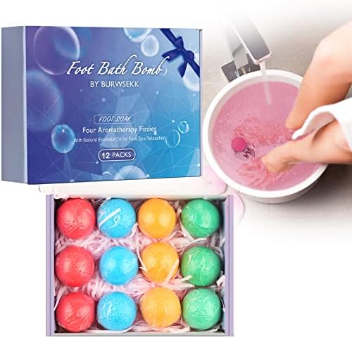 Foot Bath Bombs,Foot Soak Rich Tea Tree Oil Ginger Essential Oil Moisturizing Dry Skin and Relaxing Scents,For Foot Odor, Toenail Fungus