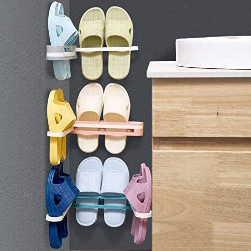 Image of Multifunction Folding Slippers, Slipper Hanging Stand, Slipper Hanger Stand for Wall, Slipper Organizer Stand, Slipper Hanging Organiser, Slipper Hanger Stand