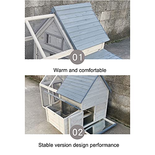 Outdoor-Geflügelkäfige Mit Laufkäfigen Im Hühnerstall, Mehrschichtige Hühnernistkästen Mit Rampen Im Hinterhof… – Bild 8