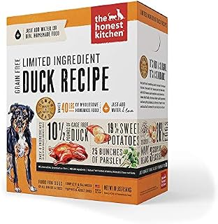 The Honest Kitchen Limited Ingredient Dehydrated Grain Free Duck Dog Food 10 lb