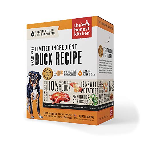The Honest Kitchen Limited Ingredient Dehydrated Grain Free Duck Dog Food 10 lb
