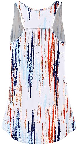 Image of Cestyle Womens Sleeveless Scoop Neck Flowy Loose Fit Workout Shirts Racerback Long Tank Tops