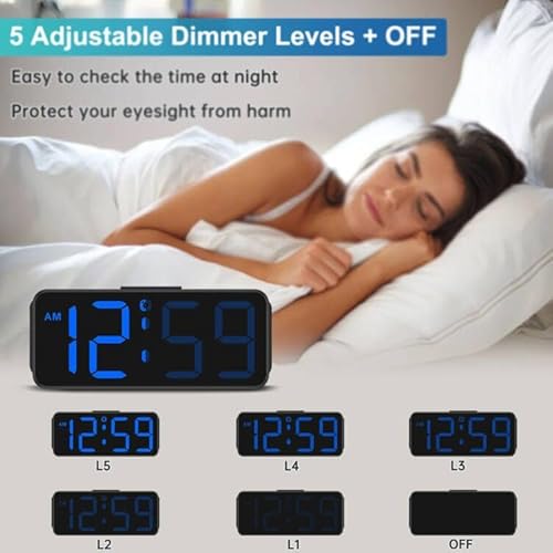 Peakeep MHP6020 Small Digital Alarm Clock For Bedrooms Bedside thumb #3