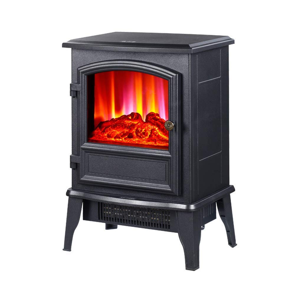 2000W Electric Fireplace Heater & ndash; Fireplace with Wood Burning LED Light & ndash; Adjustable Temperature 2 Heat Settings & Flame with Large Window Touch Vision, Wifi