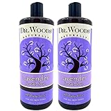 Dr. Woods Lavender Liquid Castile Soap - Castile Soap with Pure Lavender Oil, Body Wash for Men and Women, Natural Cleanser for Face, Hands, and Body - 32 Fl Oz, Pack of 2