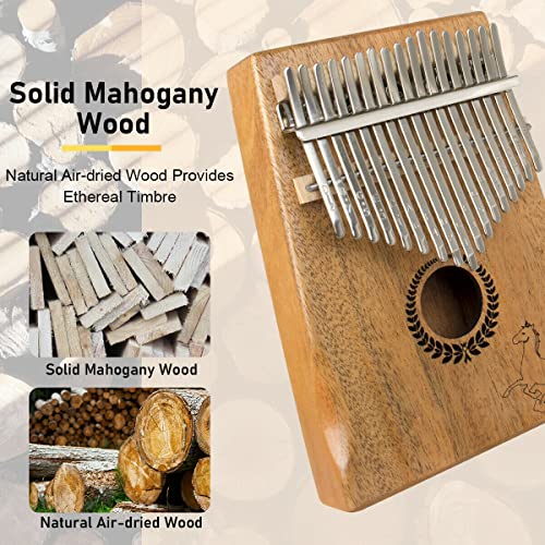 Kalimba Piano à pouce portable Mbira à 17 touches avec bois d’acajou et marteau d’accordage Cadeau pour adultes enfants… - Les Beatles, Paul McCartney, John Lennon, RIngo Starr, George Harrison Kalimba Piano à pouce portable Mbira à 17 touches avec bois d'acajou et marteau d'accordage Cadeau pour adultes enfants… – Image 3