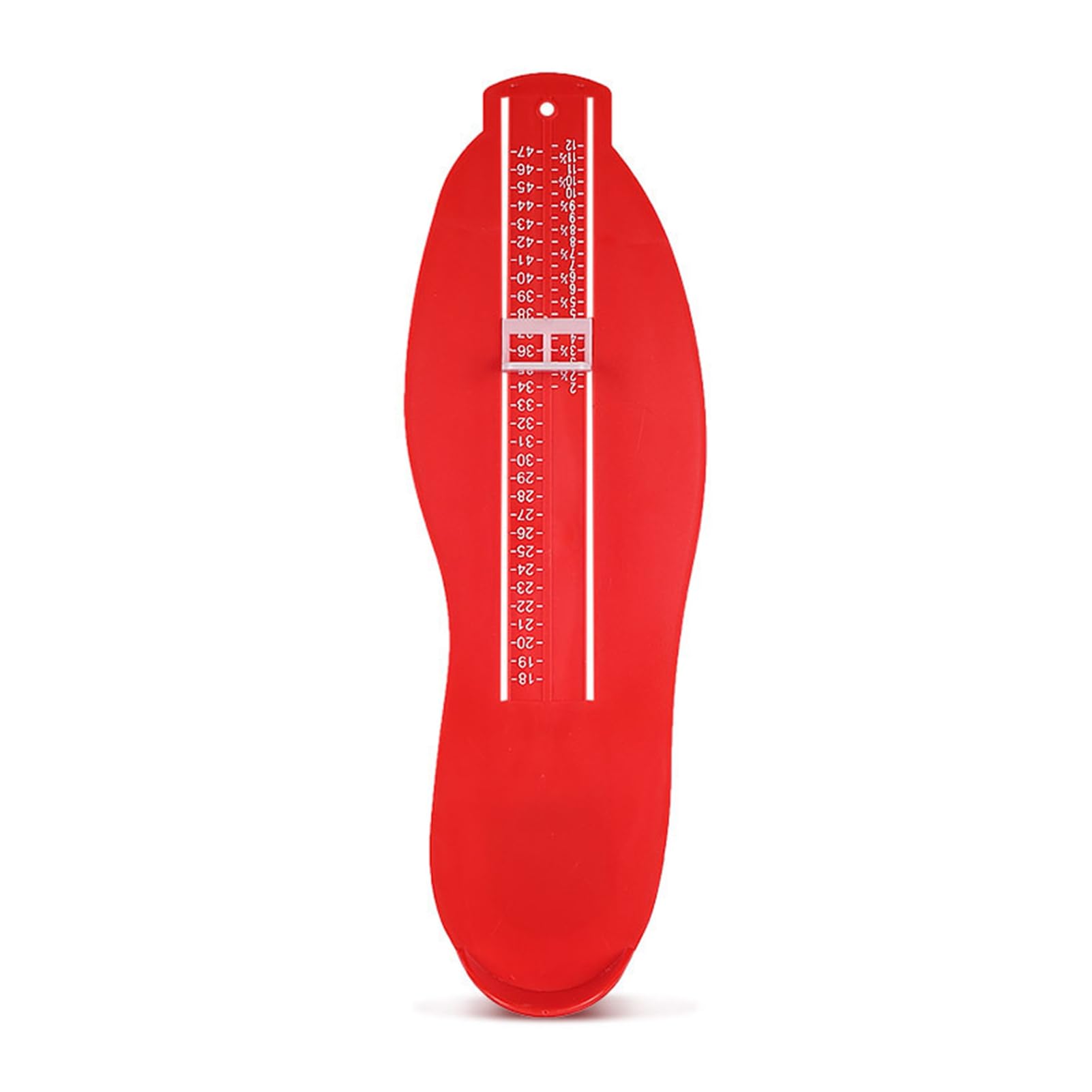 Wizoowip Red Reusable Foot Measure Easy-To-Use Shoe Size Guide Foot Measurer Accurate Foot Measure Gauge Convenient Shoe Size Measuring Ruler Tool For Kids Adults