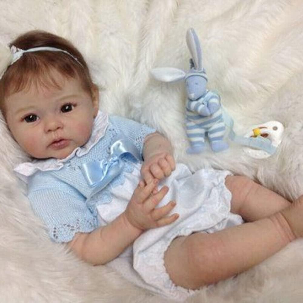 Meeler 20 Inch Reborn Baby Dolls, Realistic Newborn Cute Girl Baby Doll