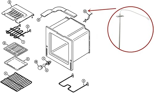 Miniatura 3 de Compatible con sensor de temperatura del horno Whirlpool WP7430P044-60 7430P044-60