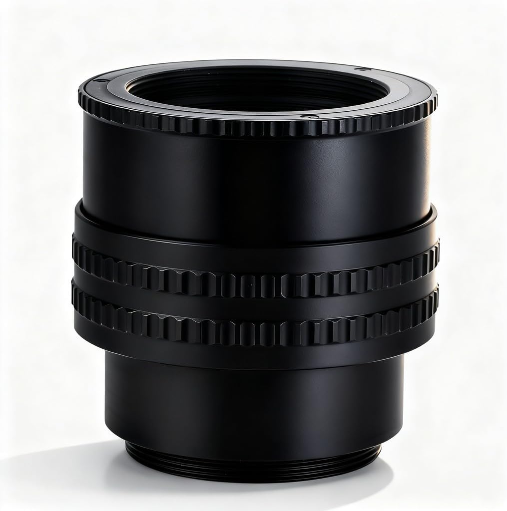 Adjustable M42 Helicoid Lens Extension Tube, Macro Camera Accessory 25-55mm - Durable Aluminium Alloy, Fine Focus Control for Macro Photography