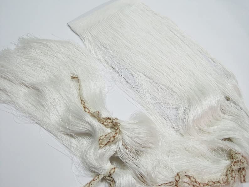 Premdas lace Polyester Fringe Trim Lace Fibre Tassel for Clothes Accessories and Latin Wedding Dress and DIY Lampshade Decoration - 40Inch (100cm) Long 1 Meter Packing (Black)