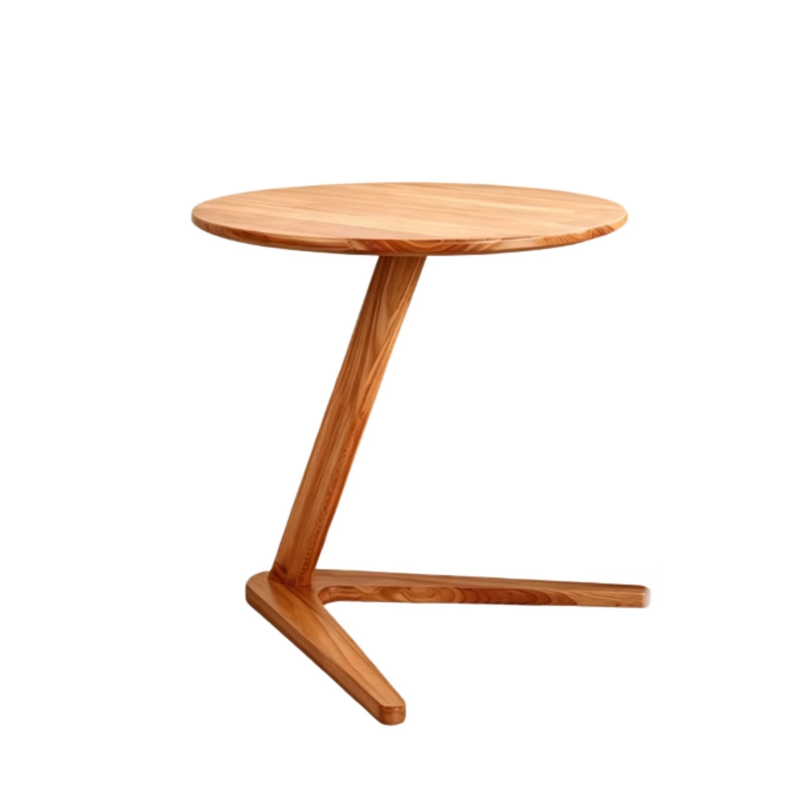 GWZHQIF C-Shaped Side Table, Minimalist Slide Under Couch Accent Table, Stable Unique Support Nightstand for Living Room Bedroom Apartment Small Space Snack Side Desk(Color:natural wood)