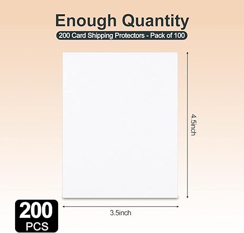 Miniatura 3 de 200 protectores de envío de tarjetas coleccionables de 45 x 35 pulgadas protector de correo de cartón para proteger suministros deportivos y