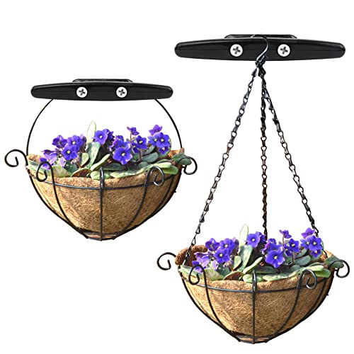 Wtmore Boat Cleats 6 Inch, High Impact Black Nylon Dock Cleats, Rope Cleat W/Screws, Perfect For Marine, Deck, Nautical Decor/Home Decor (6 Pack) #TOP5