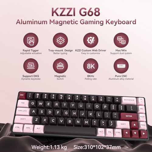 Teclado Gamer G68 Conectividad USB-C Compacto 60% miniatura 4
