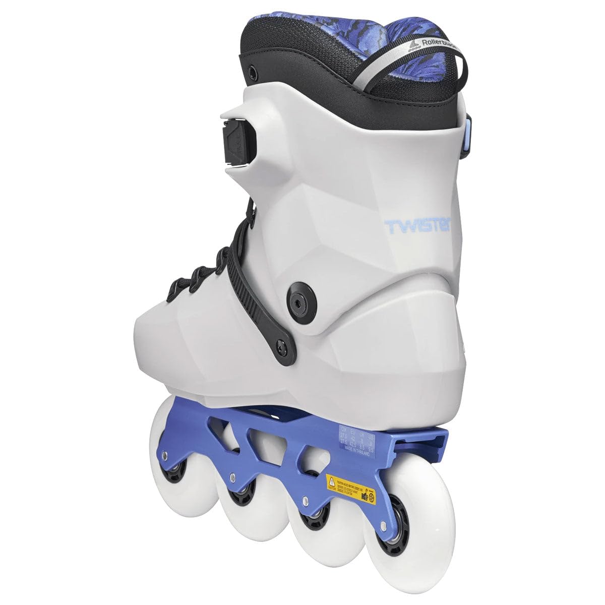 Rollerblade Patines en Línea Freeskate Twister XT - Máximo Control Urbano y Ajuste Preciso - Bota Rígida, Guía de Aluminio y Ruedas 80mm - Gris Claro/Violeta