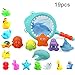 Produktbild RIsxffp 19-teiliges Badespielzeug-Set, Tier-Spielzeug, Badespielzeug, Badespielzeug für Babys, Quietsche, Gießkanne, Haifisch, 19 Stück/Set