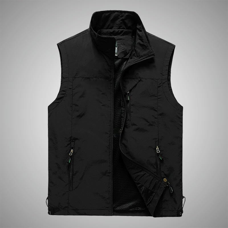 Chaleco de fotografía casual para hombre USTZFTBCL multibolsillos exterior primavera 2