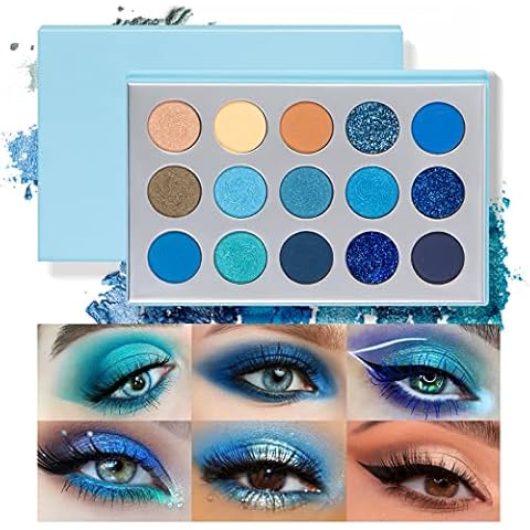 Beteligir 15 Farbe Matte Grün Schimmer Lidschatten Palette Cover