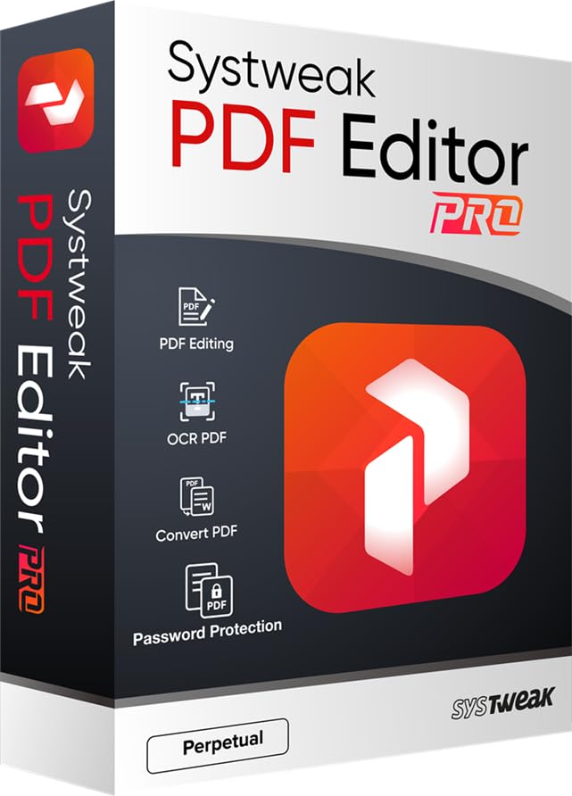 Systweak PDF Editor PRO - Software for Windows - 3 PC, Perpetual | View, Create, Edit, Protect and Sign PDFs | Merge & Split (Via Email Delivery Only, No- CD), WhatsApp us for support at +91 95871 18888.-image-2
