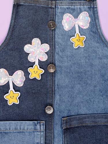 Image of KiddoPanti Girls Denim Dungaree Skirt