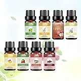 Fruity Essential Oils Set Mumianhua Pure Fruit Essential Oil Starter Kit for Skin, Diffuser, Candle