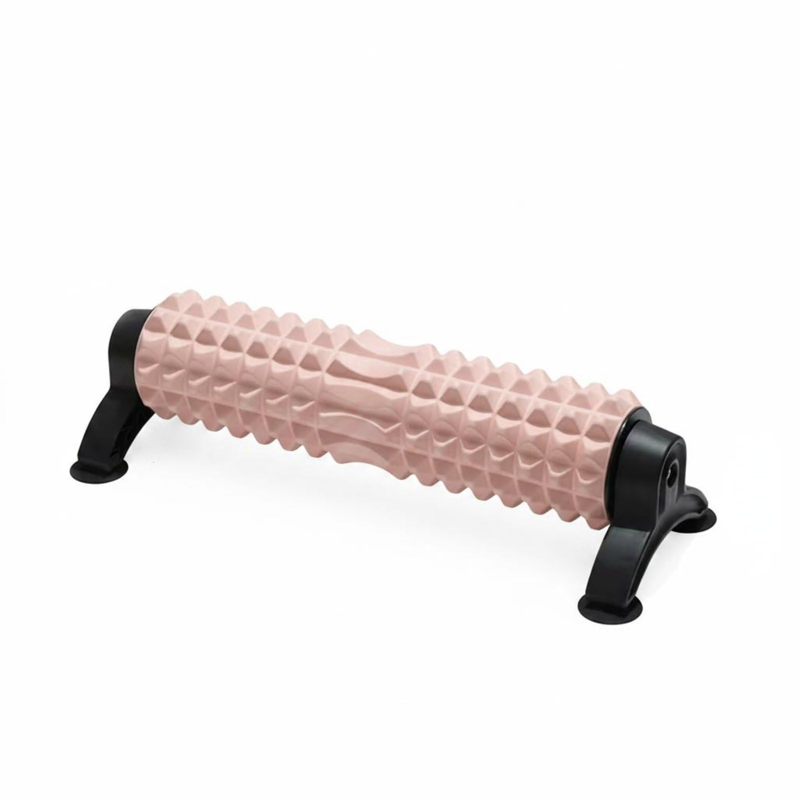 ATORSE Muscle Soreness Relief Foam Roller with Stand 3D Floating Points Textured Foam Roller Solid Core Fitness Equipment for Athletes, Home Gym, Post-Workout, Pink, Crescent-picture-12